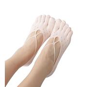 EULAPGOE 5 Pairs Toe Socks Five Finger No Show Socks Breathable Invisible Shallow Lace Socks Women's Breathable Socks Anti-slip Low Top Socks Invisible Toe Separation Socks