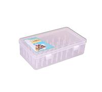 EULAPGOE Embroidery Thread Holder Plastic Spools Box for Embroidery Threads Transparent Plastic Organizer for Embroidery Threads Boxes Box for Sewing Threads with 42 Grids