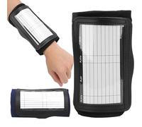 EULAPGOE Football Playbook Wristband, Soprts Playbook Wristband Wrist 2-Sheet Coach Football Card Holder Wristband Notepad