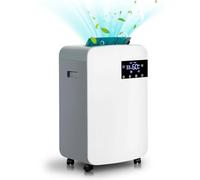 Eulenke 12L Dehumidifier for Home with Digital Humidity Display, 2.5L Water Tank, 24H Timer, Sleep Mode, Carbon Air Purifier, Large Dehumidifiers for Drying clothes Basement Bedroom