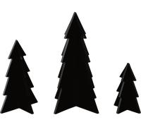 Eulenschnitt Fir Trees - Set of 3 - black