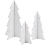 Eulenschnitt Fir Trees - Set of 3 - white