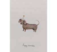 Eulenschnitt Foldable Card - Birthday dachshund
