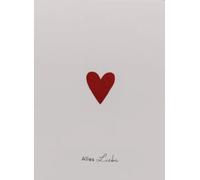 Eulenschnitt Foldable Card - Red heart