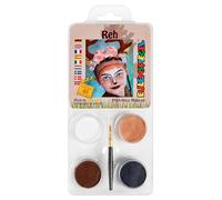 Eulenspiegel 205006 - Make Up Set Deer for Approx. 40 Masks, Make-Up Colours, Carnival, Theme Party