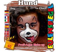 Eulenspiegel Design Set Dog, Makeup Set Dog With Makeup Instructions And 1 Brush