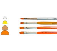 Eulenspiegel Pro Face-Painting Filbert Artist Kunstfaserpinsel Size 2 4 6 8