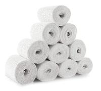 Eulihent 10 Pcs Plaster Bandage for Modelling Plaster Cloth Rolls Plasters Strip Gauze Wrap for Art Crafts Modelling Moulds Body Casts Craft Projects Belly Molds (7.5 cm x 270 cm, White)