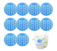 Eulihent 10 Pcs Urinal Screen Deodorizer Mats Anti-Splash Urinal Pads Toilet Deodorizer Urinals Splash Guards for Bathroom, Office, Schools, Restaurants, Public Restroom (Blue)