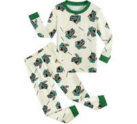 EULLA Boys Pjs Long Sleeves Dinosaur Kids Pyjamas Set Toddler Cotton Nightwear 2 Pieces Clothes 6-7 Years