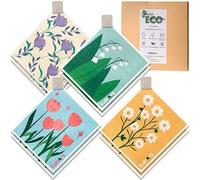 Eulnars Swedish Dishcloths, 8 Pack Reusable Paper Towels with Clips, Non-Scratch Swedish Dish Towels for Kitchen, Super Absorbent Cellulose Dish Cloths, Biodegradable, No Odor Cleaning Rags