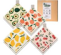 Eulnars Swedish Dishcloths for Kitchen, 8 Pack Reusable Paper Towels with Clips, Non-Scratch Swedish Kitchen Towels, Super Absorbent Cellulose Sponge Cloths, Dishwasher Safe, No Odor