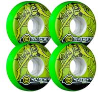 Eulogy Wheels Pro Eric Schrijn Retro Aggressive Inline Roller Skate Wheels Green 4pk