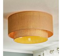 Euluna Boho jute ceiling light natural brown Ø60cm