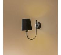 Euluna Bona wall light, 1-bulb, black