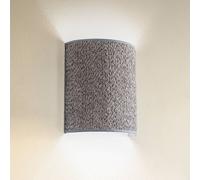 Euluna Boucle wall light in fabric, grey