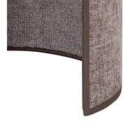 Euluna Celine wall light, cappuccino, chenille fabric, 24 cm