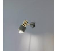 Euluna Destin wall spotlight, 1-bulb green/brass