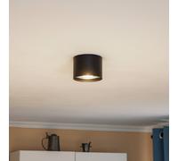 Euluna downlight Chloe, black, Ø 11.5 cm rigid steel