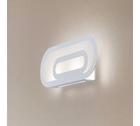 Euluna Elzear wall light, oval, white