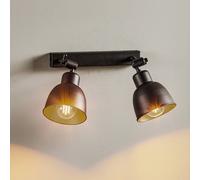 Euluna Emoti wall light, 2-bulb, black