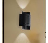 Euluna Isotta wall light, semi-circular, black