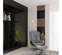Euluna Isotta wall light, semi-circular, white