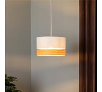 Euluna Levo pendant light, Ø 40 cm, ash/ecru