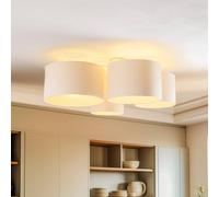 Euluna Lodge ceiling light, 4-bulb, beige