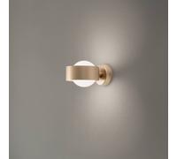 Euluna Mado wall light, opal glass/brass, 1-bulb