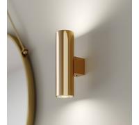 Euluna Marion wall lamp, brass Height 18 cm Steel up/down