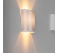 Euluna Satin wall light made of atlas, silver/gold