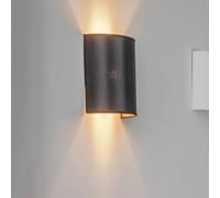 Euluna Satin wall light made of satin, black/gold
