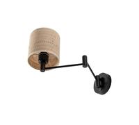 Euluna Solo wall light, cylinder, light jute