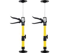 Eummy 2Pcs Telescopic Quick Support Rod Adjustable 50-115cm 3rd Hand Support System Heavy Duty 40KG Capacity Support Pole Non-Slip Door Frame Strut Telescopic Prop for Plasterboard Drywall