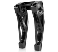 Eumti 8" Tall Pullback Handlebar Risers 1" Clamping CNC One-Piece Gloss Black Fit for Harley Dyna Sportster M8 Softail Street Bob Low Rider ST Standard FXST FXBB FXBBS FXLRS FXLRST 2018-2024