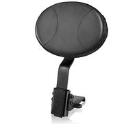 Eumti Adjustable Front Driver Rider Backrest Pad Plug-In Sissy Bar Back Rest With Pocket Mounting Kit Compatible With Victory Cross Country Models 2010-2017