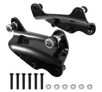 Eumti Gloss Black 4-Point Docking Hardware Kit for Harley Touring 2009-2013,Custom Quick Release Tour Pack Luggage Rack Backrest Replacement 54246-09A Fit for CVO Road King Street Road Electra Glide