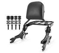 Eumti HoldFast Sissy Bar Upright for FXFB FXFBS Detachable Passenger Backrest w/Sport Luggage Rack w/Docking Hardware Quick Release Fit Harley Softail Fat Bob 114 2018-Up