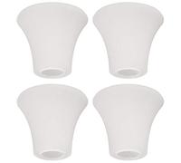 Eumyviv 4 Packs Bell Shaped Frosted Glass Lamp Shade Replacement for Ceiling Fan Kit Hanging Lighting Fixture A00049