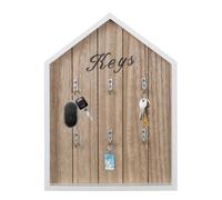 EUNEWR Friends Monica's Door Key Holder, Handmade With 6 Hooks, for Entryway, Bathroom, Living Room, Office Wall (White)