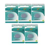 Eunicell 5 x CR2477 3 V Lithium Button Cell Battery Germany Sales V