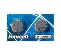Eunicell AG10 / LR1130 / LR54 / 189 / GP89A / 389 / SR1130 W / G10 Alkaline Button Cell Batteries Pack of 2
