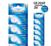 Eunicell Battery CR2032 Coin 2025 2016 2430 2450 3V Cell DL BR Lithium Batteries