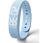 Eunmsi Alarm Clock Watch,Smart Alarm for Heavy Sleepers & Habit Breakers Vibrating Alarm Reminder Watch,Silent Vibration Wake Up Wristband,Snooze Free Smart Watches for Men and Women (Blue)