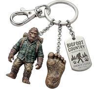Eunmsi Bigfoot Pathfinder Adventure Keychain - Unique Bigfoot Keychain,Lucky B-igfoot Keychain,Gift for Outdoor Enthusiasts, Hikers,& Lovers of Legends