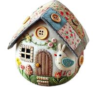 Eunmsi Patchwork Felt Egg House DIY Kit,DIY Patchwork Felt Egg House Chick House Craft Kit,Easter Chick Eggs Ornaments Home Easter Party Decoration Supplies,for Beginners, Children and Adults (D)