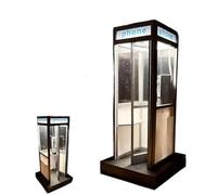 Eunmsi Retro Vintage Tall Phonebooth Lamp, Vintage Telephone Booth LED Night Light, Mini Classic Street Phone Booth Lamp Desk Light,for Home Office,Creative Ornament