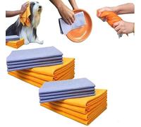 Eunmsi Ultra-Absorbent Miracle Cleaning Shammy, Premium Multi-Purpose Cleaning Shammy Towel,Reusable Non-Woven Shammy Cloth,Multi-Purpose Cleaning Shammy Chamois Towel Cloth (16 pcs)