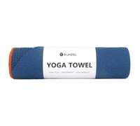 Eunzel Hot Yoga Towel - Microfiber Non Slip Yoga Mat Towel Sweat Absorbent Towel for Hot Yoga, Pilates and Fitness 72" x 24", Steel Blue/Orange